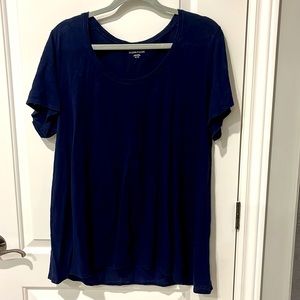 Eileen Fisher Navy Linen Tee. Woman’s. Size XL